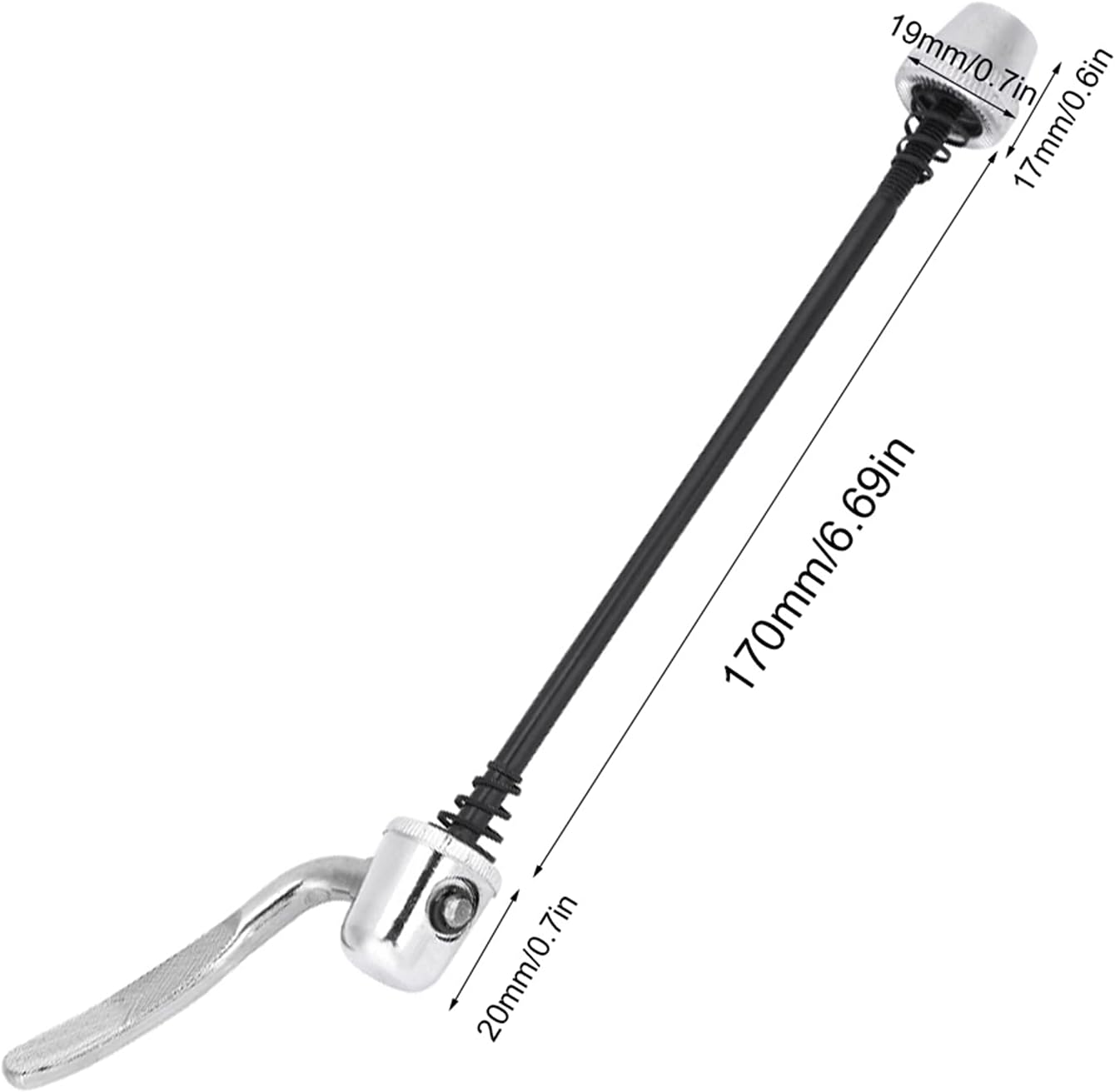 VGEBY Skewer, Steel Quick Release Wheel Clip Skewer Cycling Accessory for Road Long Skewer Conquer Trainer Skewer Skewer Quick Release Skewer