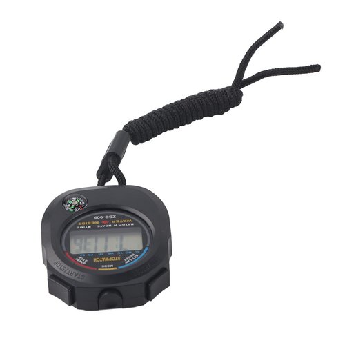 Stopwatch Timer, 2 Pcs Digital LCD Stopwatch Timer, Multifunctional Referee and Athletic Meetings Timer for Racing, Running, Swimming, etc, Time, Calendar and Alarm Display