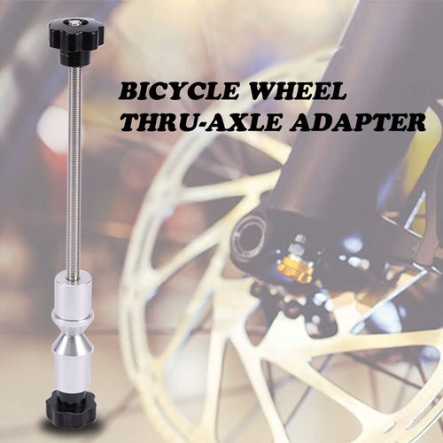 SYCOOVEN Bike Wheel Truing Stand Aluminium Alloy Thru Axle Adapter Bike Hub Repair Tool for All 12mm, 15mm, 20mm Bicycle Through Axles Front Wheels(Size:250 mm)