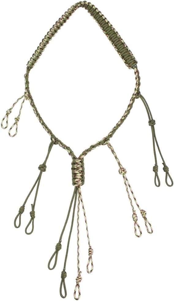 PSKOOK Duck Call Lanyard Paracord Hunting Goose Calls 12/16/20 Adjustable Loops Outdoor Predator Gear for Pheasant Waterfowl Hand Braided Necklace