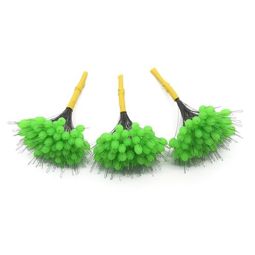 Super Big Fishing Stops 300 Pieces Soft Silicone Fishing Bobber Stopper,Beads Float Sinker Stops