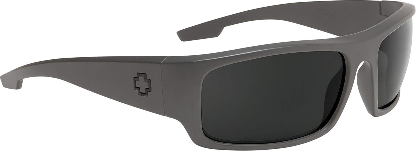 SPY Optic Piper, Rectangular Wrap Sunglasses, Color and Contrast Enhancing Lenses