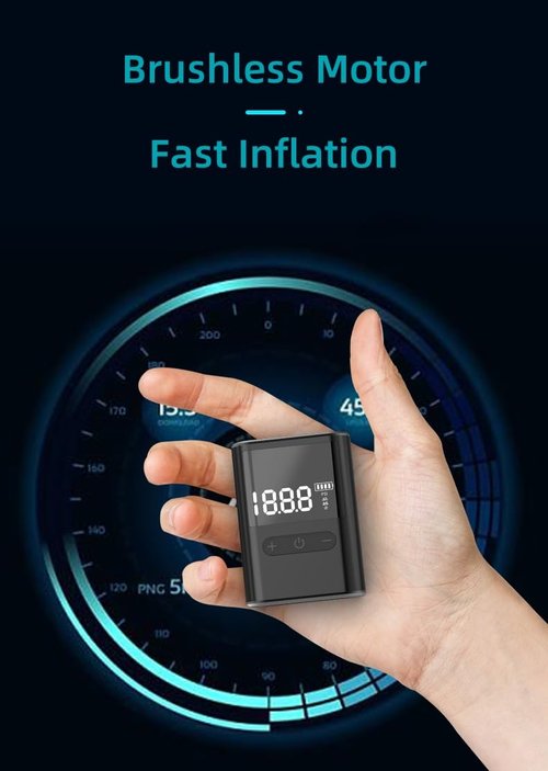 Bike Pump Electric Bike Tire Pump with Pressure Gauge, Sida-Earcy Mini Bike Tire Pump, 100PSI Pocket Tiny Air Pump for Presta and Schrader Valve for E-Bike Mountain Bike and Road Bike