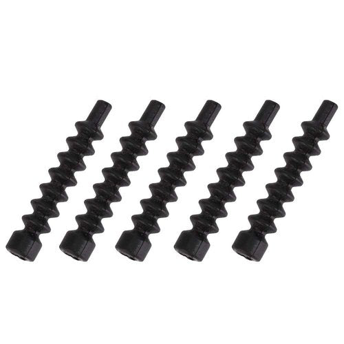 Bike V Brake Boot, 5 PCS V Brake Cable Boot Rubber Bike V Brake Cable Boot Black Protective Hose Sleeve Cover for Mountain Bicycles