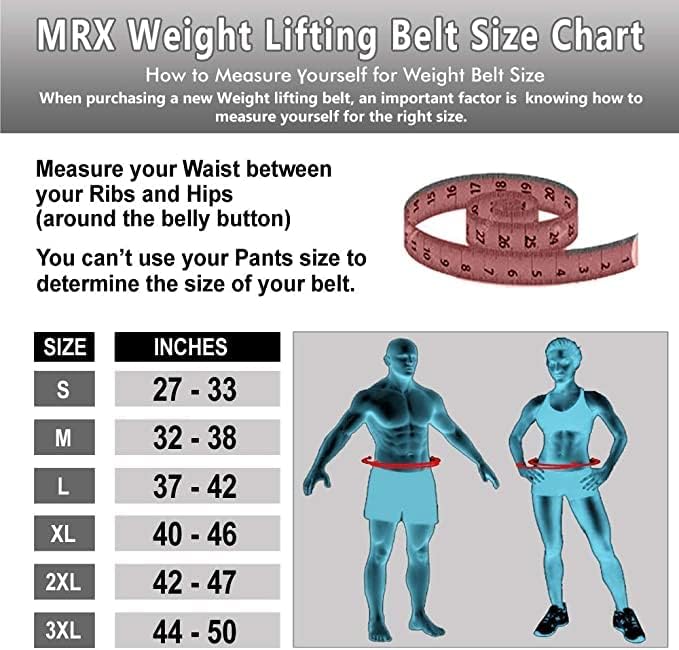 MRX Powerlifting Leather Belt 4" Wide 10mm Thickness Training Fitness Back Support Bodybuilding Belts with Steel 2 Prong Buckle