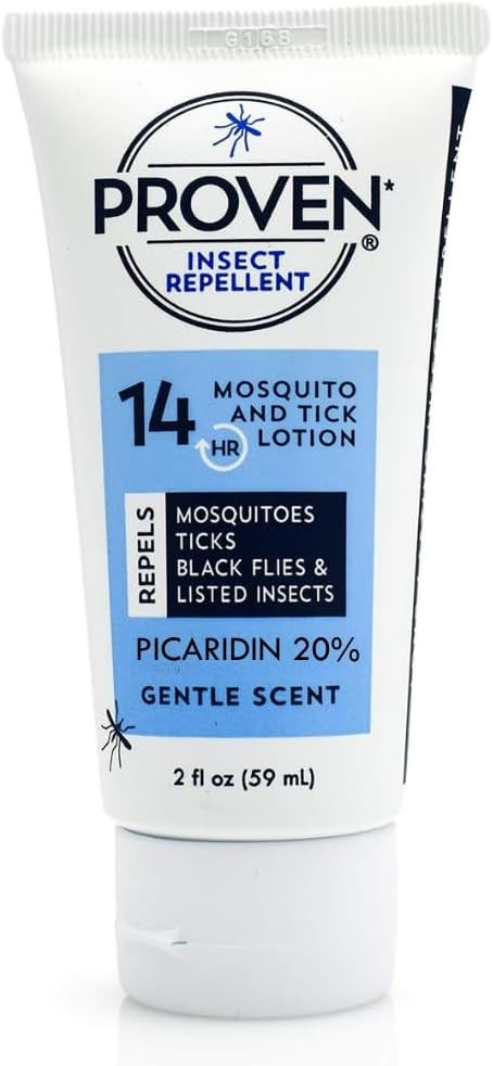 Proven Insect Repellent Lotion, Keep Mosquitoes, Ticks and Flies Off, DEET Alternative Repellent, Up to 14-Hour Protection, Great for Outdoor Camping and Hiking, 6 Ounce, Odorless Lotion