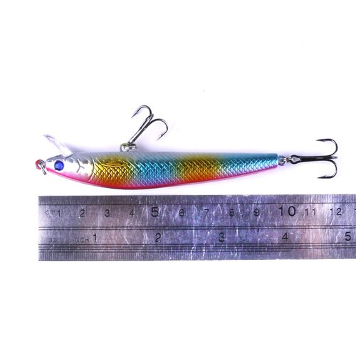 Pezlun Fishing Lures Kit Minnow Popper Crank Baits Freshwater Bass Fishing Baits Set (DYP15PCSA)
