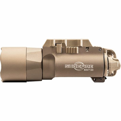 Sure Fire X300U-A Ultra High Output 1000 Lumens LED Weapon Light, Tan, with 12 Extra CR123A and 3 Battery Cases - Universal/Picatinny Lever Latch Rail Mount - Compatible with Rechargeable