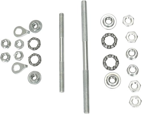 6.89 inch Bike Rear Axle Bearings, Silver, High Strength, Lightweight, Simple Installation, Replacement Wheel Hub Axle, General Purpose