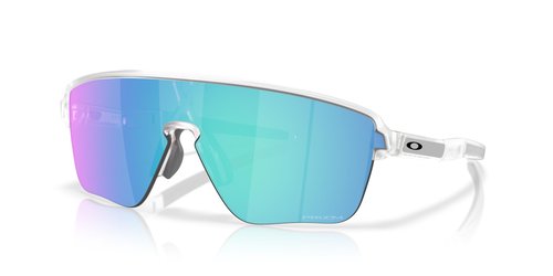 Oakley Men's OO9415 Corridor Square Rectangular Sunglasses, Matte Clear/Prizm Sapphire, 42 mm