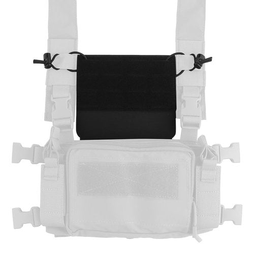 Tactical Modular Panel with Hook and Loop for Tactical Chest Rig Huntting Vest (Black)