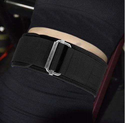 Generic Weight Lifting Belt, Gym Strap, Exercise black belt, Workout belt, Powerlifting belt, Adjustable weightlifting belt for men and women, Bodybuilding belt, Deadlift, (Nylon), Medium