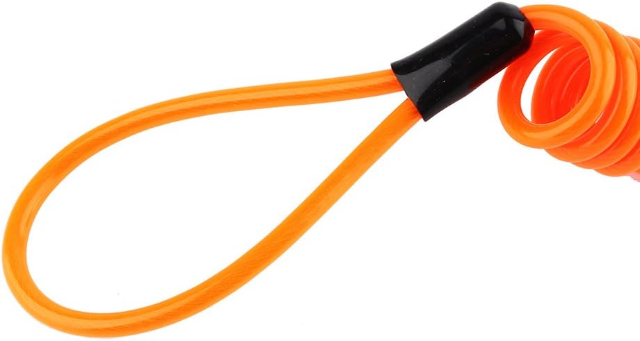 Motorcycle Reminder Cable, 1.2m Reminder Coil Cable Multipurpose Security Reminder Cable Tool for Scooter Motorcycle Bike Brake Disc