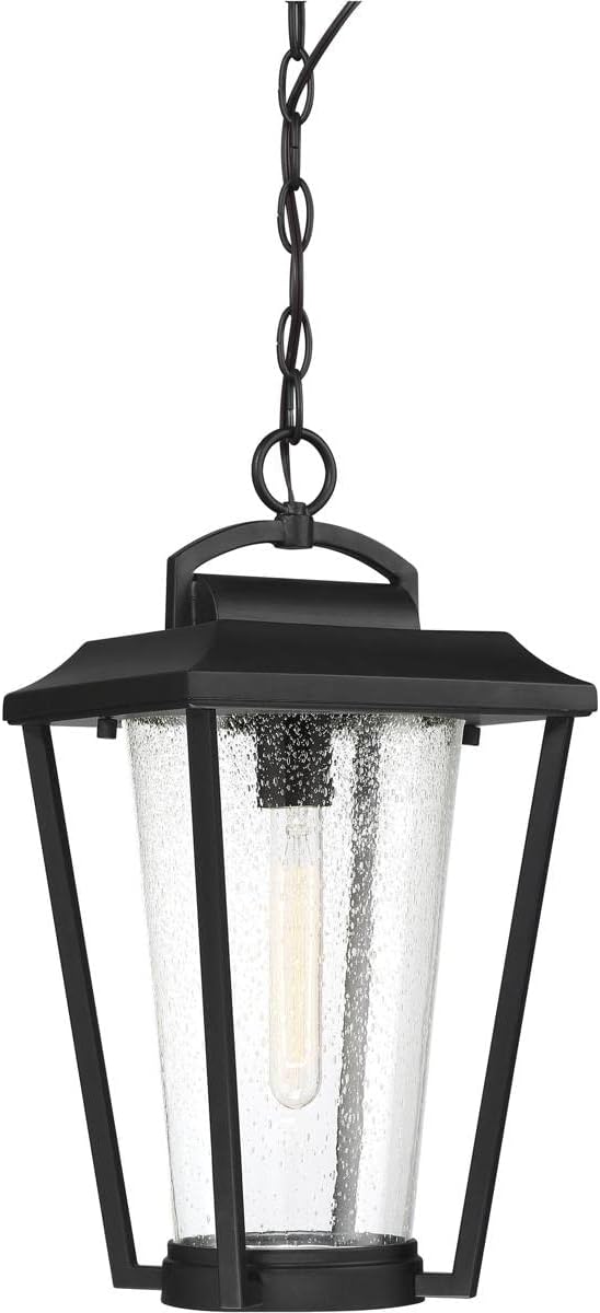 Nuvo 60/6514 Lakeview Lighting Fixture, 1Lt Hanging, Aged Bronze Finish with Clear Seed Glass