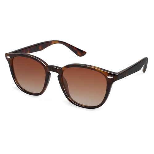 SOJOS Retro Kids Square Polarized Sunglasses for Girls Boys Age 3-10 UV400 Protection De Sol Gafas SK5616 Tortoise/Brown Lens