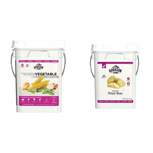 Augason Farms Freeze Dried Vegetable Variety Pail, Emergency Food Supply, Everyday Meals, 109 Servings