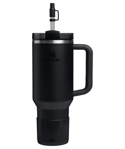 STANLEY Quencher Boot and Straw Cover Cap | Anti-Slip Silicone Protector for 40 oz Tumbler with Handle | Accessory Set for Stainless Steel Drinking Cup | BPA-Free | Black
