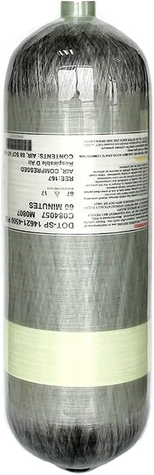 98Cu.Ft / 4500psi PCP Refill Tank DOT Certified Carbon Fiber Cylinder Compressed Air System (Air Tank with Side Gauge Valve)