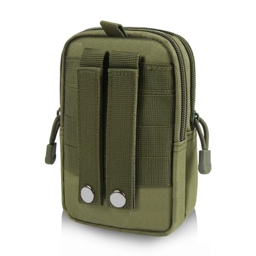 Tactical Molle EDC Waist Pouch Compact Bag, Multi-Purpose Utility Tactical Pouch Belt Cell Phone Holder for Workout Hiking Camping Outdoor Tear