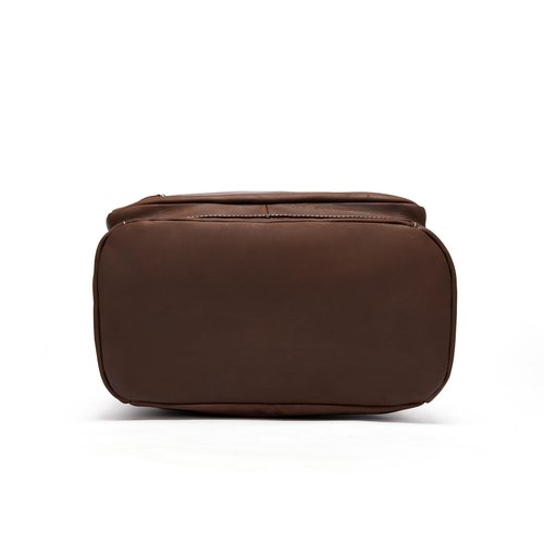 Overdo Retro Genuine Leather Backpack, Men's Fashionable Travel Bag And Camping, Practical Men's Travel (Brow)