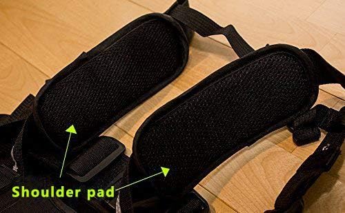 Child Motorcycle Safety Harness with Handles Reflective Material Black