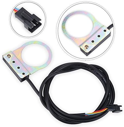 Dioche Electric Bike Pedal Assist Sensor, 12 Magnets 12 Pulses Per Revolution Electric Bike Power Pedal Assist Sensor for Mountain Bike Accessories Sensor Pedal Assist