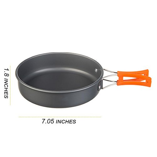 Portable Folding Stove, Compact Fuel Stove, Outdoor Cooking Gear Set, Mini Camping Stove, Windproof Camping Stove Head, Outdoor Travel Cookware Cooking Supplies, Fuel Stove (Cookware set)