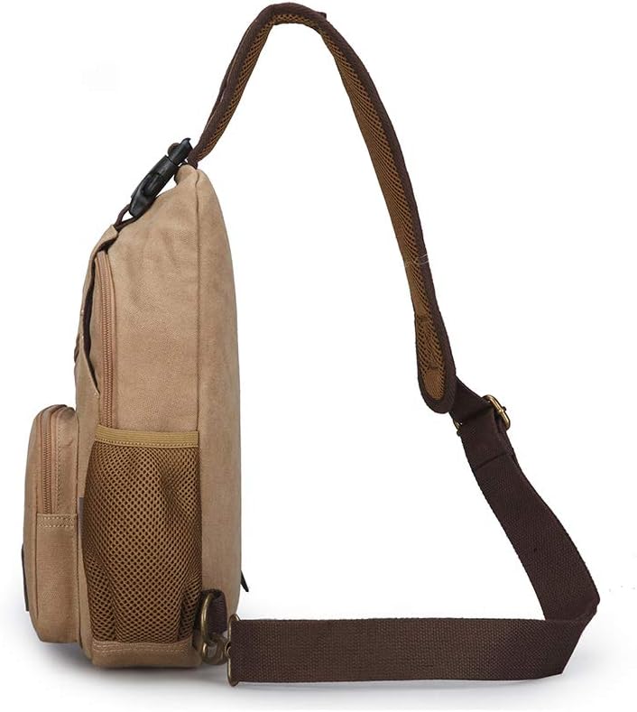 Sling Bag Pack Canvas Shoulder Sling Backpack Small Crossbody Chest Bag for ipad mini