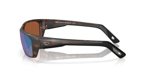 Costa Del Mar Whitetip Pro Sunglasses, Matte Tortoise/Green Mirrored Polarized 580G, 57 mm