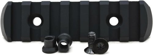 7-Slot KeyMod Aluminum Picatinny Rail Section Accessory - Proudly Made in USA - Includes 2 KeyMods & 2 Screws