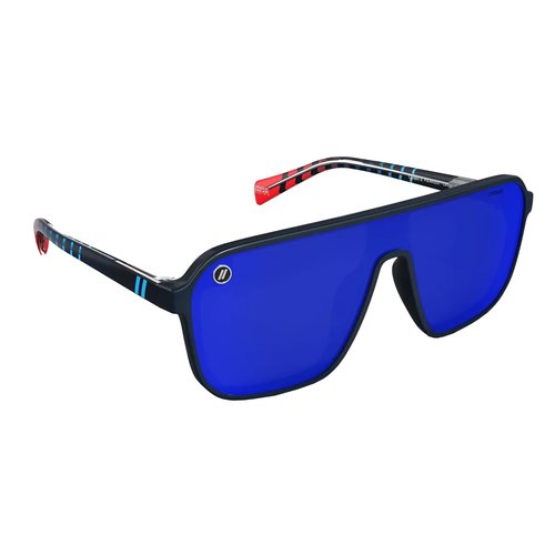 Blenders Eyewear Meister X2 – Polarized Sunglasses with Durable Single Lens, Adjustable Temples – 100% UV Protection – For Men & Women – ORBR II