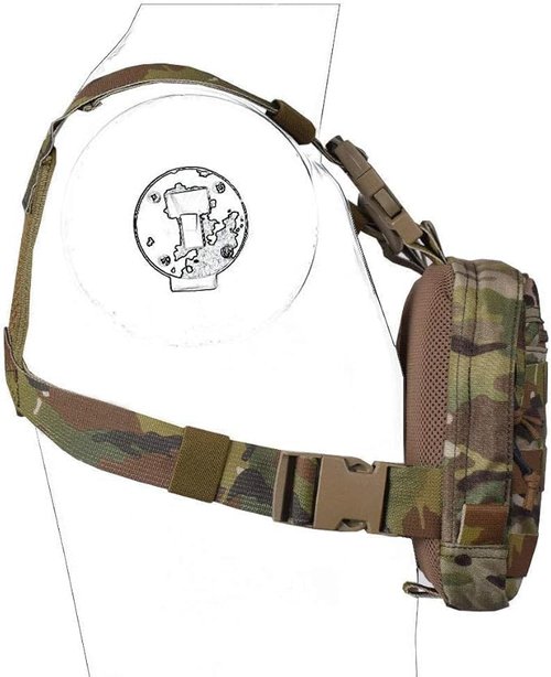EMERSONGEAR Chest Pack Recon Kit Bag,Multi-Function Tool Pouch,Molle Vest Pouch Chest Bag for Men Tactical