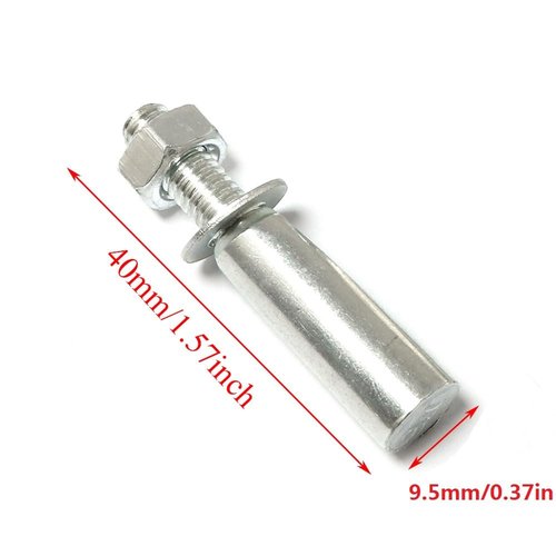 PZRT 2PCS Bicycle Pins Toy Bike Crutch Pins 9.5x40mm Center Crank Pins Trike Sprocket Crutch Bicycle Accessories Cycling Gear Mountain Bike Crank Wheel Extractor Large