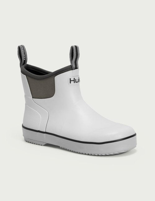 HUK Rogue Wave Shoe, High-Performance Fishing & Deck Boot for Kids Rain, White, 2 US Unisex Big