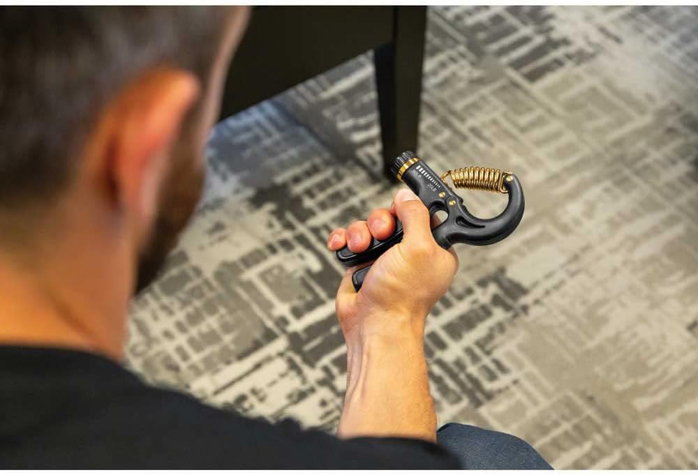SKLZ Grip Strength Trainer Adjustable Resistance Trainer for Hand, Wrist, and Forearms