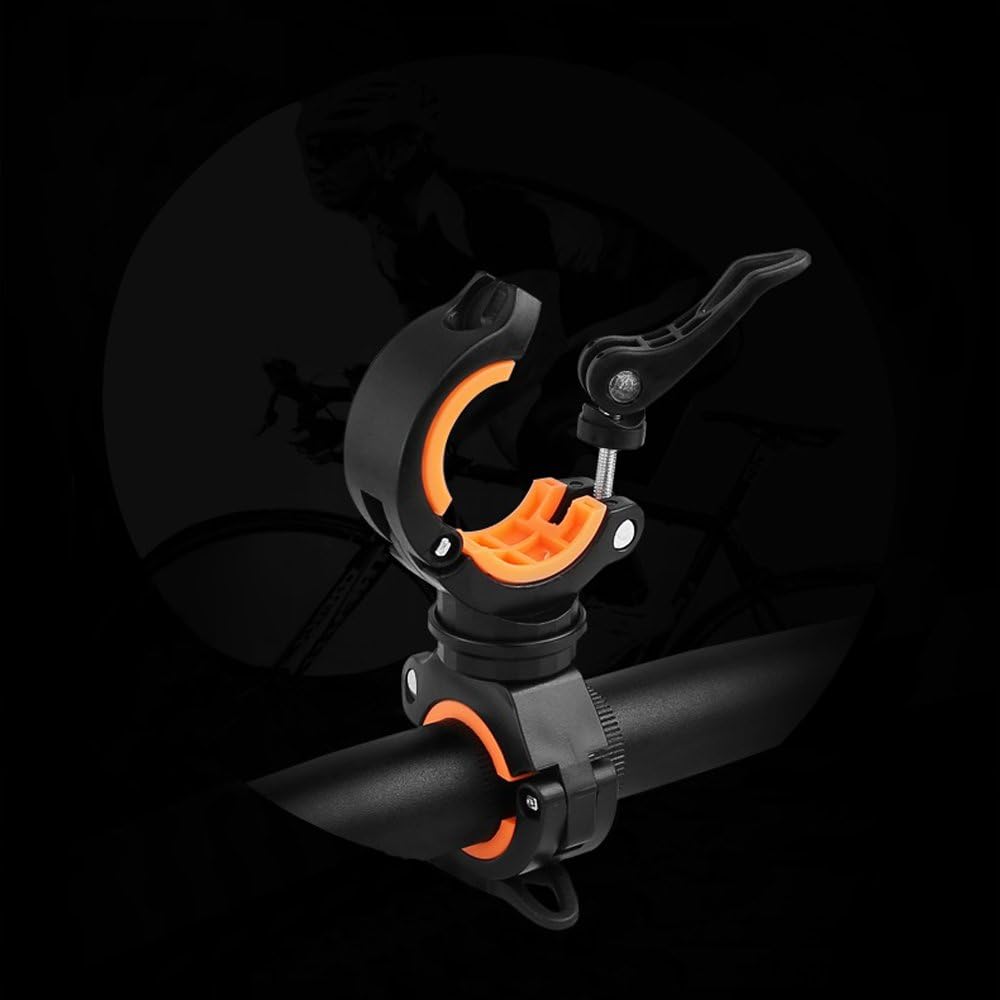 [3 Pack Bike Flashlight Holder, Mount Bicycle Bracket Flashlight Holder Mounting Torch Clip 360 Degree Rotation