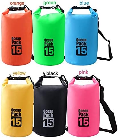 Outdoor Dry Sack/Floating Waterproof Bag 2L/3L/5L/10L/15L/20L/30L for Boating, Kayaking, Hiking, Snowboarding, Camping, Rafting, Fishing and Backpacking (Black, 30L)