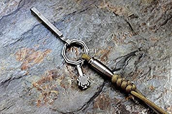 TIKING Titanium Lanyard Bead Bolt Holder With Split Ring (Ti Bolt)
