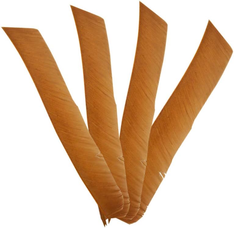 ZSHJGJR 50 Pack Archery Arrow Spiral Twist Wrap Full Length Feathers Left Wing Feathers Fletches Fletching (8-11inch) for Flu-Flu Arrows