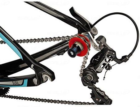 SABLUE Bicycle Bike Chain Keeper Holder Dummy Sleeping Hub Tool (02 Red)