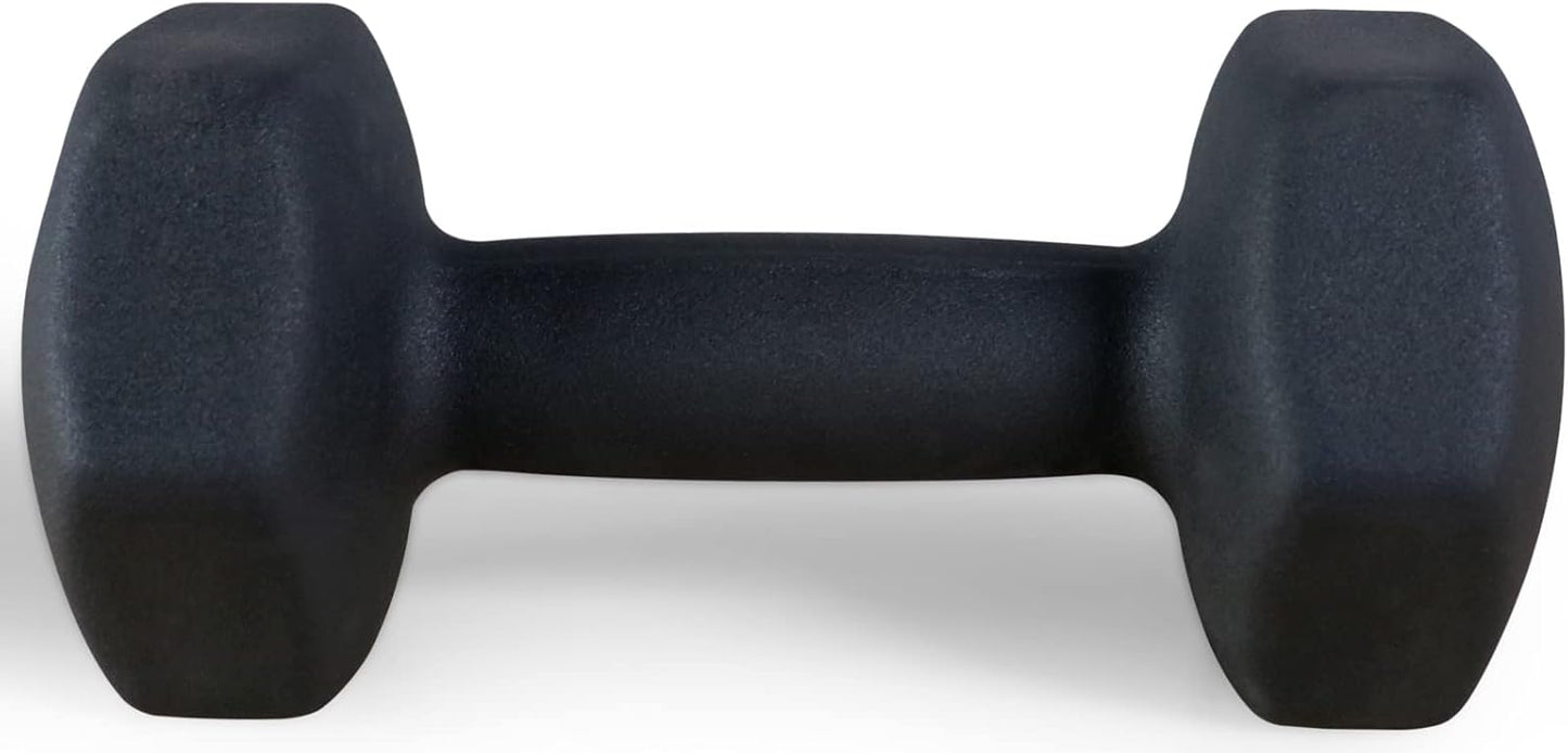 Neoprene Dumbbell Hand Weights, Anti-Slip, Anti-roll, Hex Shape Colorful, Pair or Set with Stand