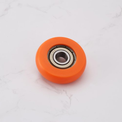 OTOTEC 2PCS Rowing Machine Seat Wheel Outer Diameter 36mm Width 10mm Inner Diameter 8mm Nylon Stainless Steel Roller Wheel with Bearing Load Capacity 67kg Orange