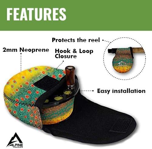 Neoprene Fly Fishing Reel Cover | Small Fits 2.5"-3.5" Diameter Spool w/ 1″-1.50″ Arbor Width