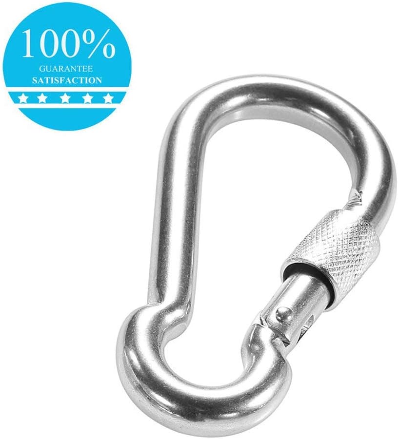 PROND Locking Carabiners, Heavy Duty Carabiner, 316 Stainless Steel Screw Lock Carabiner Hooks