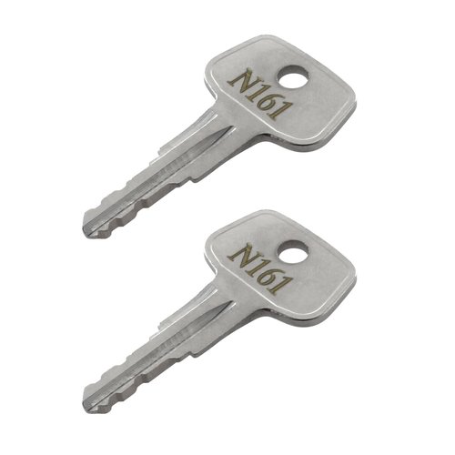 N161 Errebi Thule Key Replacement,Car Rack Replacement Keys for Roof Racks,Carriers,Crossbars - Codes N161[2 pcs]
