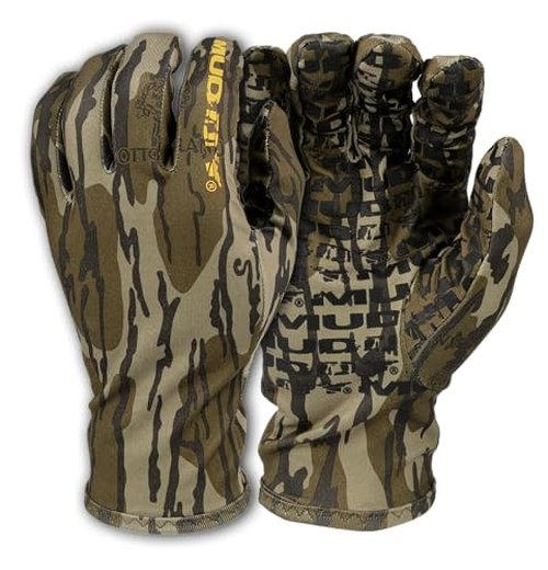 Muddy Outdoors Men's TRX Lightweight Gloves Mossy Oak Bottomland Large