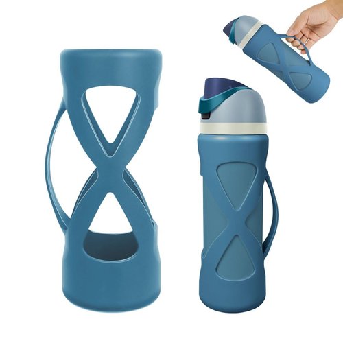 Silicone Boot with Handle Compatible with Owala 24 oz, Full Protective Anti Scratch & Reduce Dent Sleeve Cover, All-Round Wrap Protector Compatible with FreeSip Water Bottles