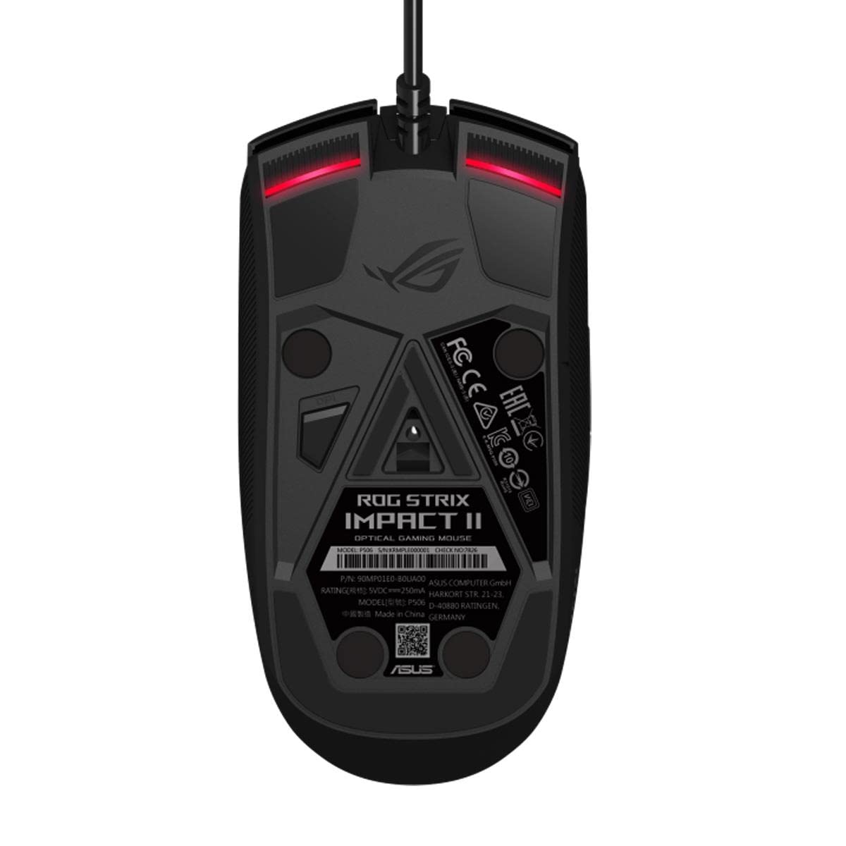 ASUS ROG Strix Impact III Wireless Gaming Mouse, 57 G Lightweight, 36K DPI Sensor, Bluetooth & 2,4GHz RF, ROG SpeedNova, Up to 618hrs Battery Life, Replaceable Switches, ROG Omni Receiver, Black