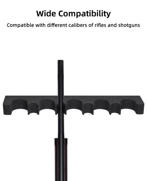 EZshoot Indoor Foam Gun Rack for Storage Rifle Rack with Magnetic Strip Gun Safe Cabinet Accessories Shotgun Holder Quick Access Rack for Outdoor