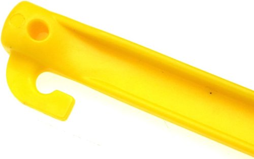 Heavy Duty 24pcs Plastic Tent Pegs, 9 225mm, Yellow